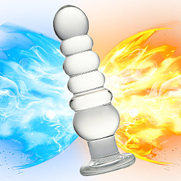 Glass Anal Beads & Large Butt Plug